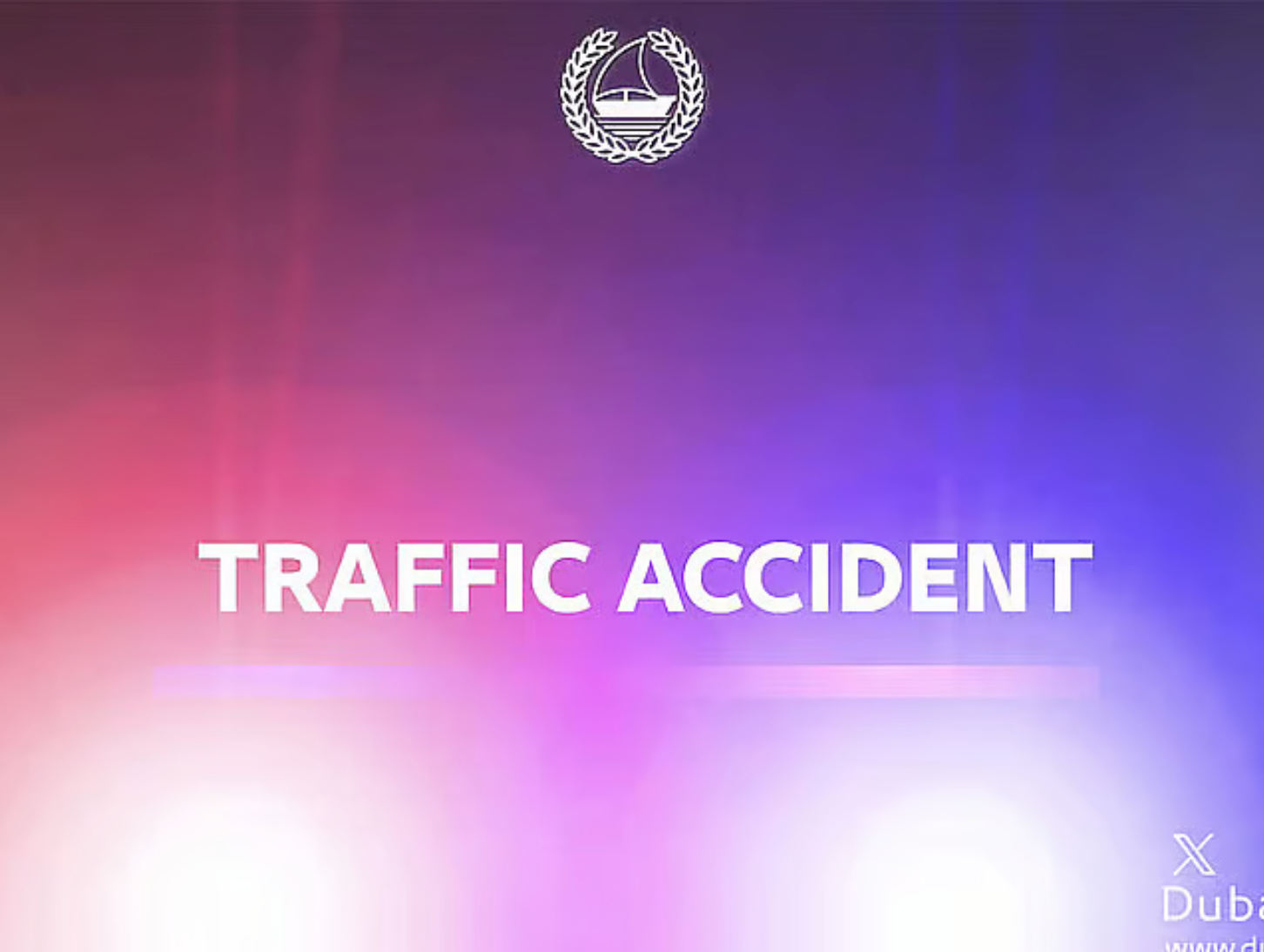 迪拜今天两起交通事故引发严重拥堵