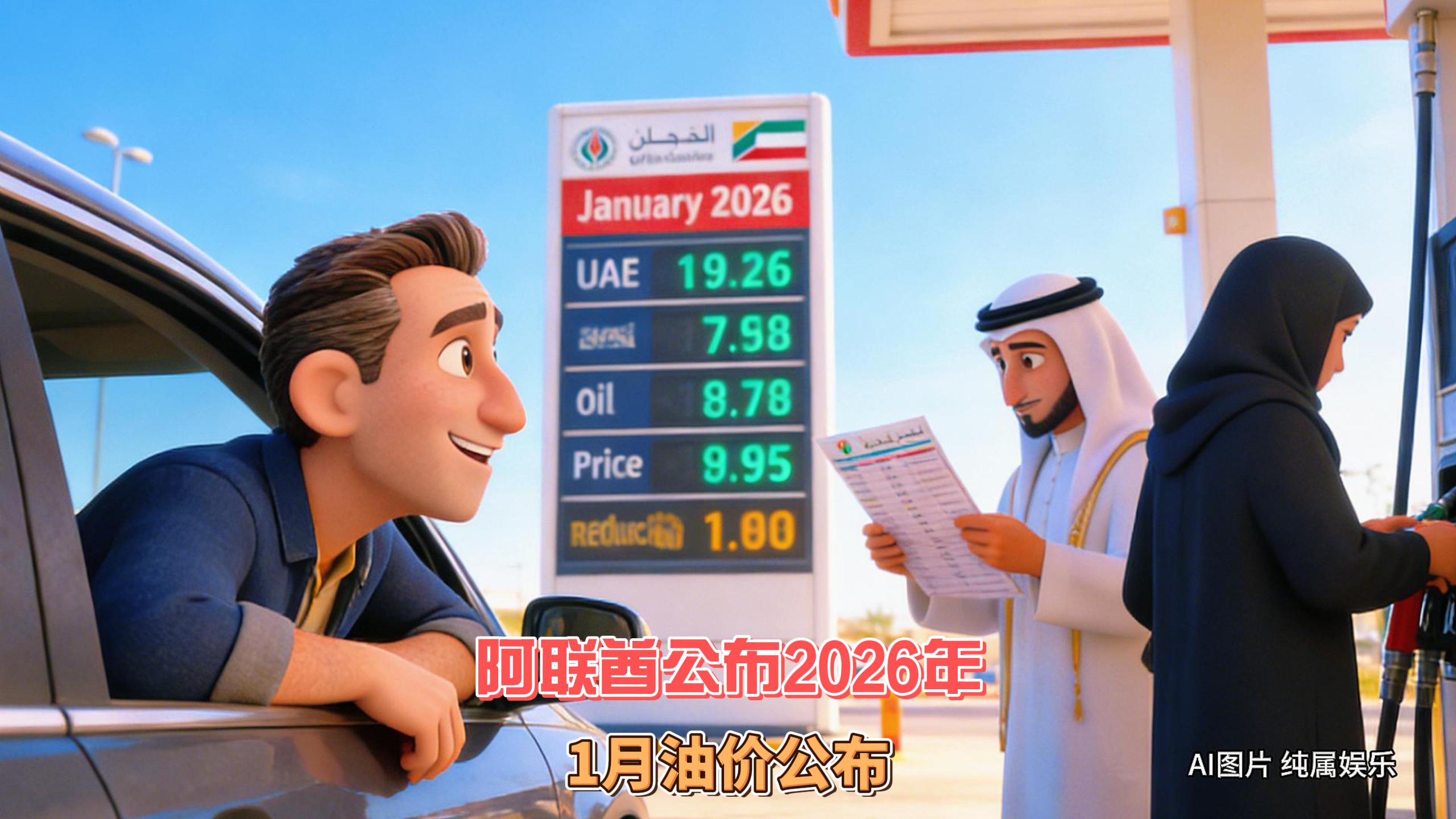 1月1日迪拜趣闻：阿联酋公布2026年1月油价迪拜私企阿联酋...