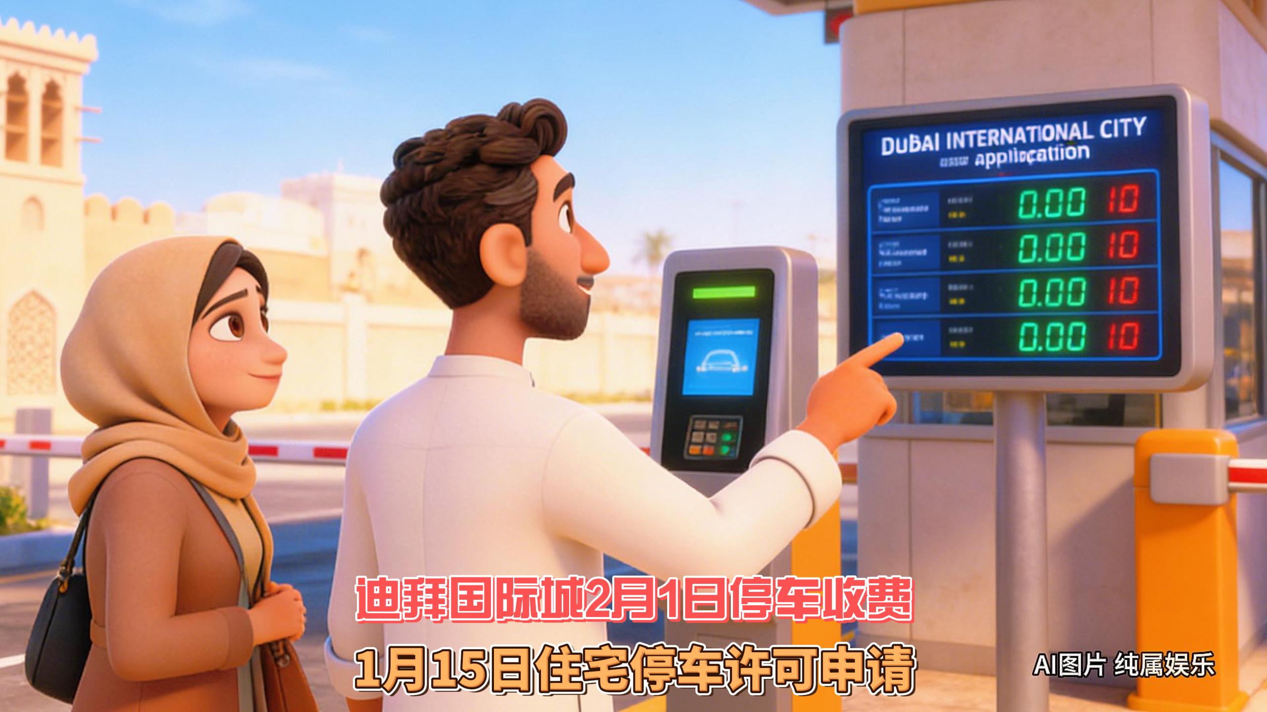 1月7日迪拜趣闻：迪拜国际城2月停车收费1月15日住户申请...
