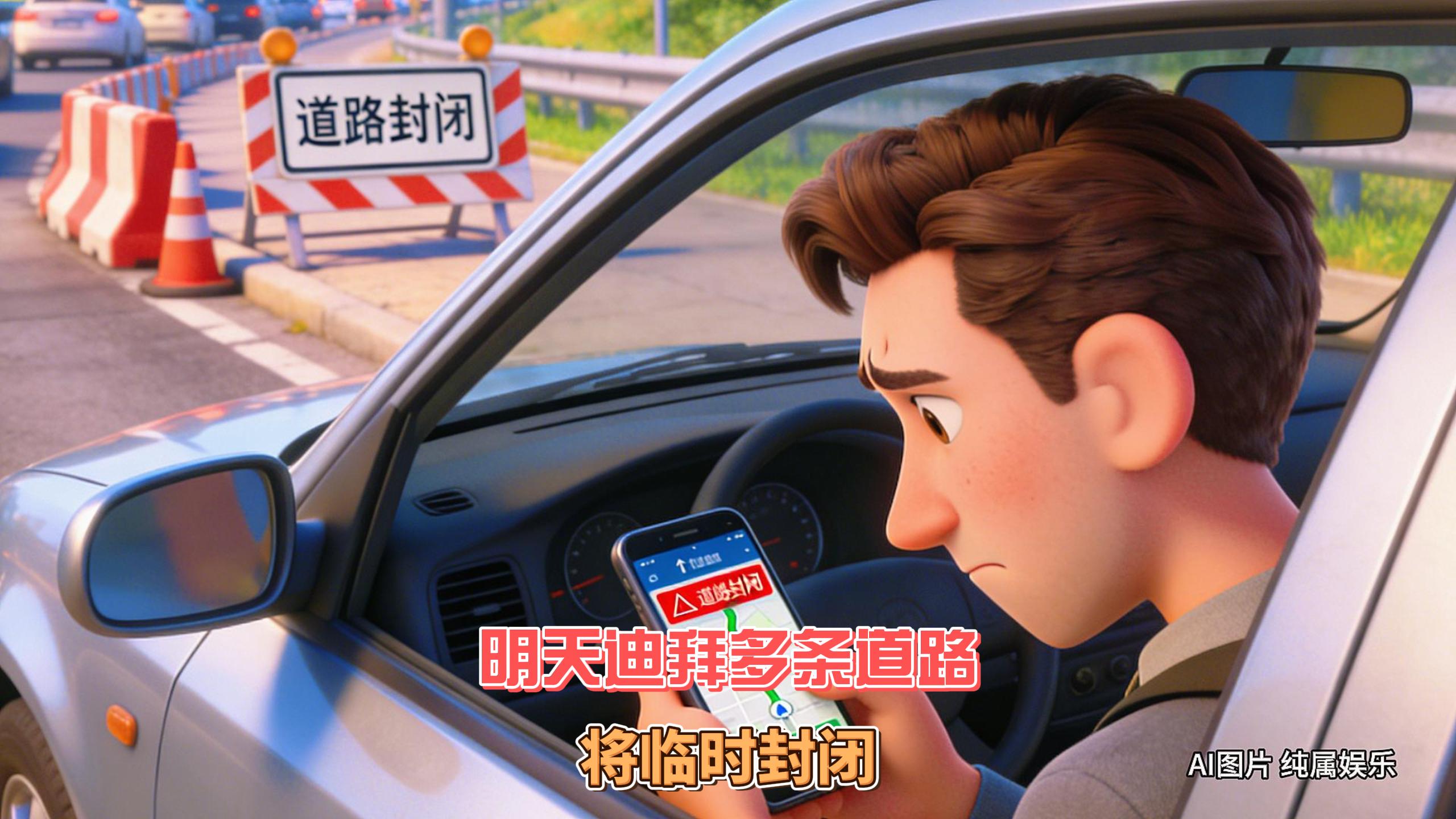 1月18日迪拜趣闻：明天迪拜多条道路将临时封闭萝卜快跑...