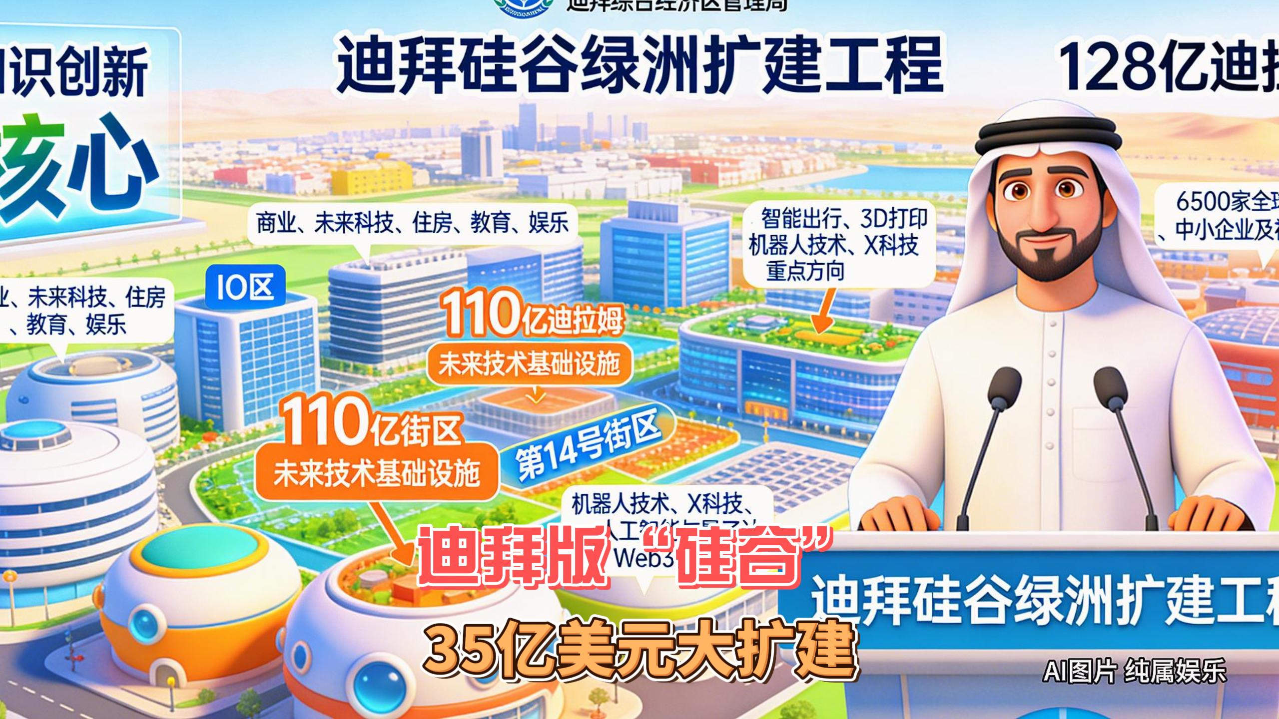 1月29日迪拜趣闻：迪拜版硅谷35亿美元大扩建启动阿联酋磁...