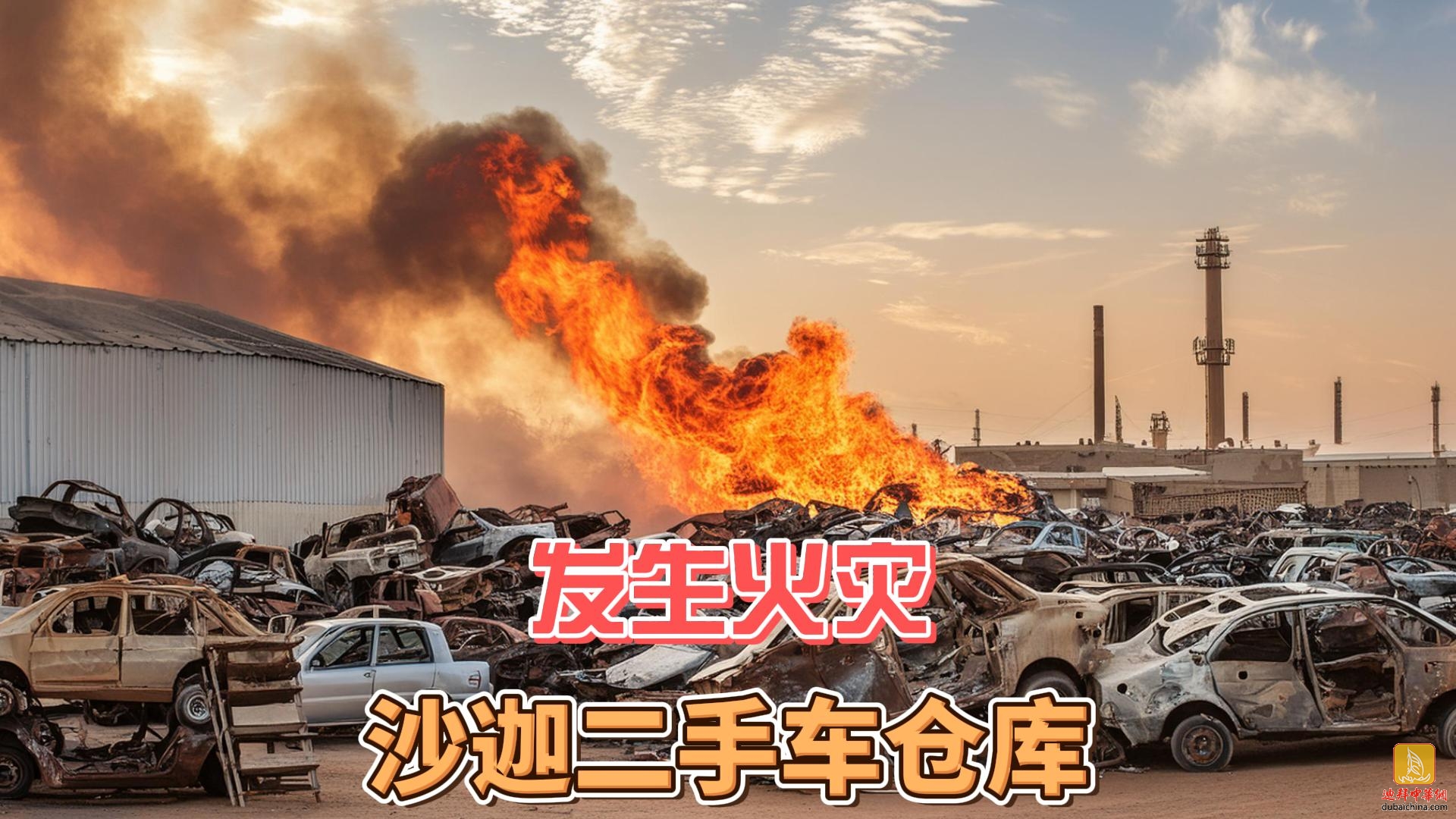 6月3日迪拜趣闻：沙迦二手汽车配件仓库发生火灾