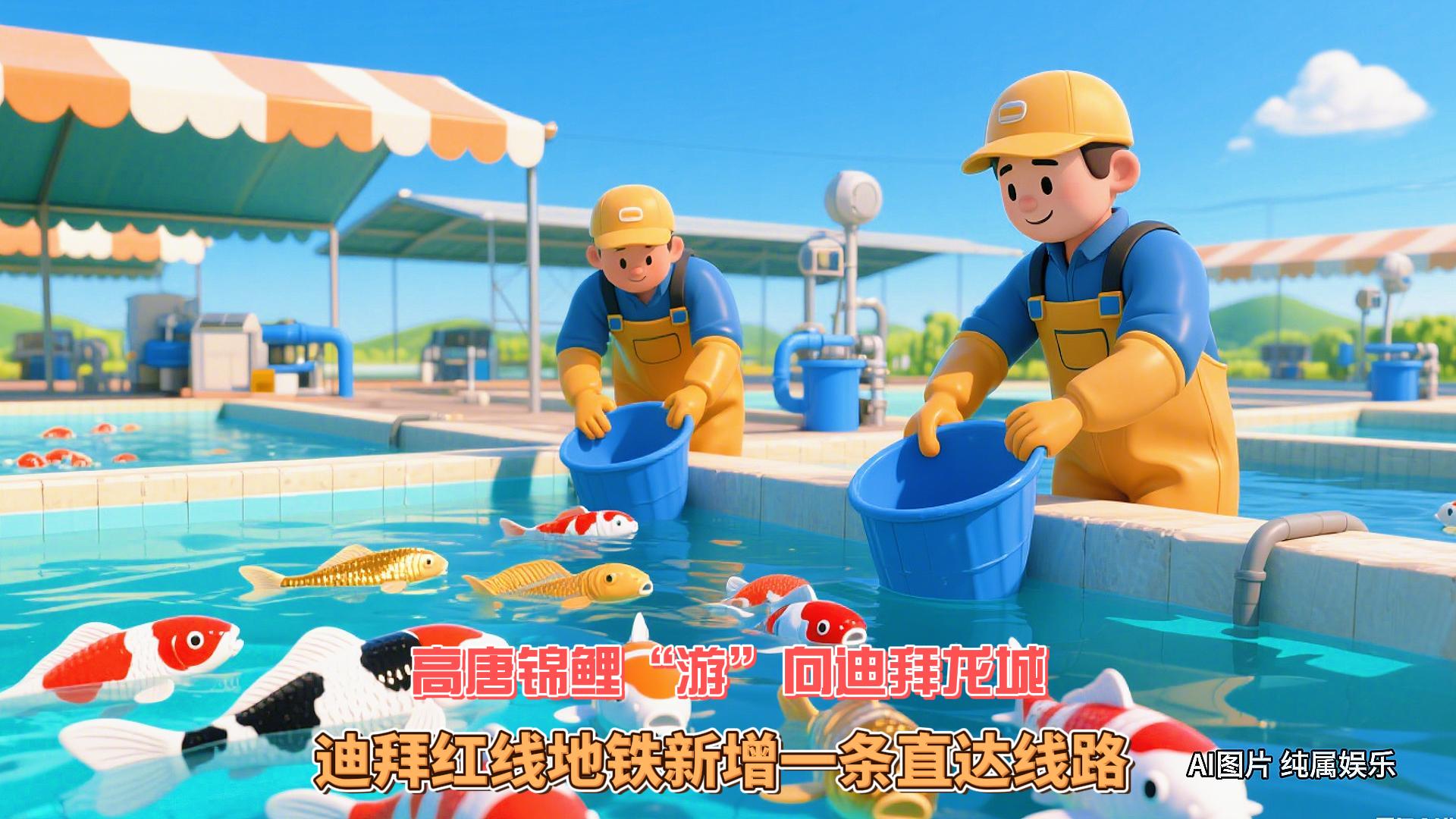 9月2日迪拜趣闻：高唐锦鲤游向迪拜龙城迪拜红线地铁新增...