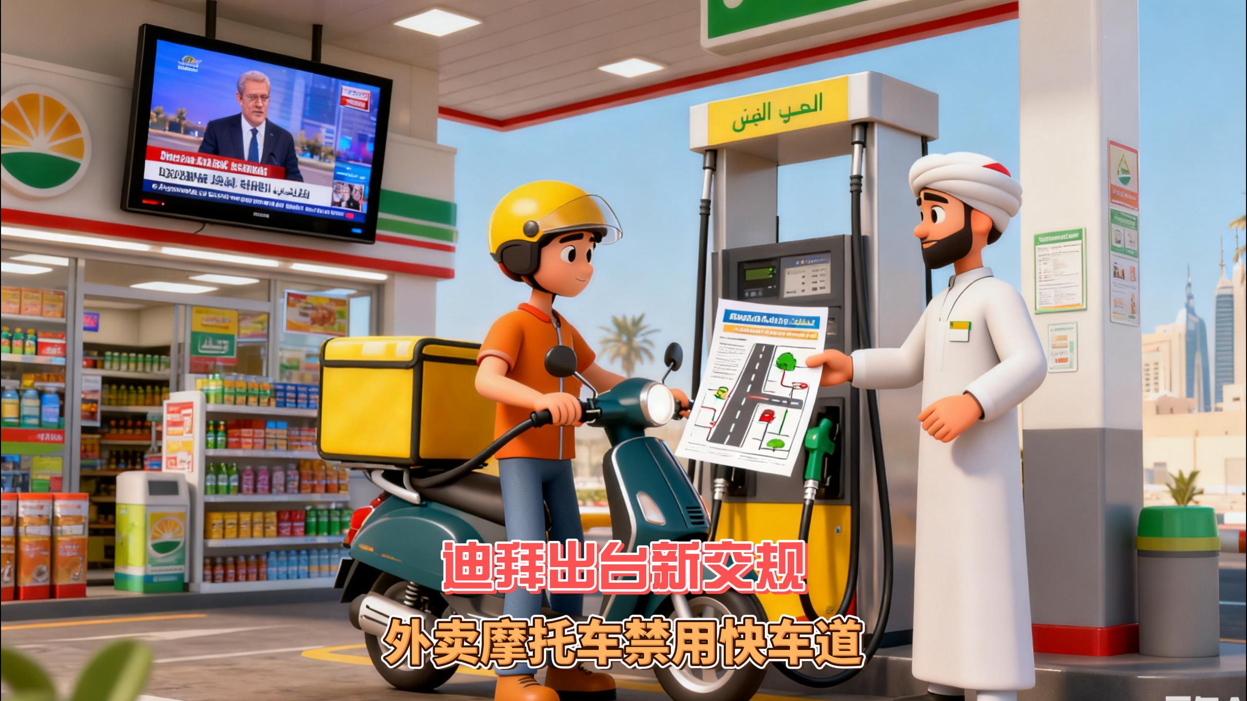 10月20日迪拜趣闻：迪拜出台新交规外卖骑手禁用快车道