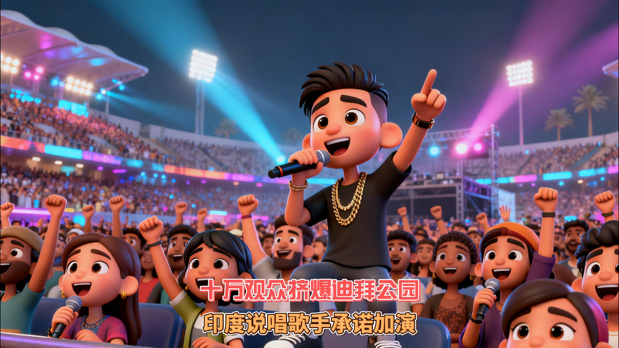 10月29日迪拜趣闻：十万观众挤爆迪拜公园印度说唱歌手承...