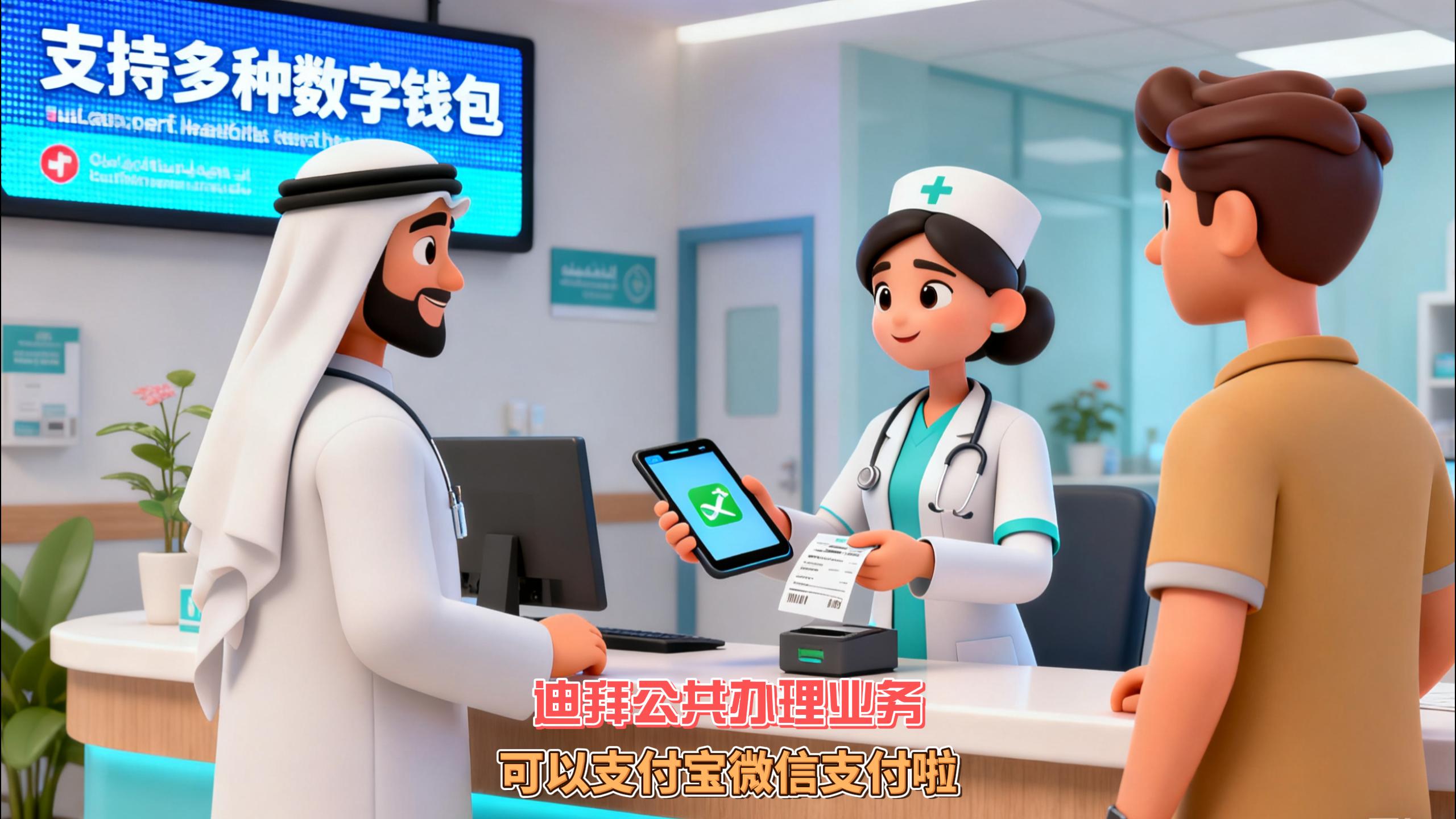 10月30日迪拜趣闻：迪拜公共办理业务可以支付宝微信支付啦