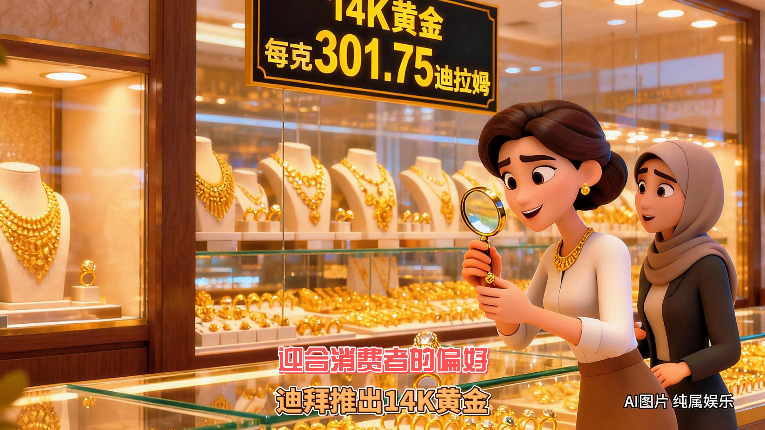 11月30日迪拜趣闻：迎合消费者偏好迪拜推出14K黄金饰品