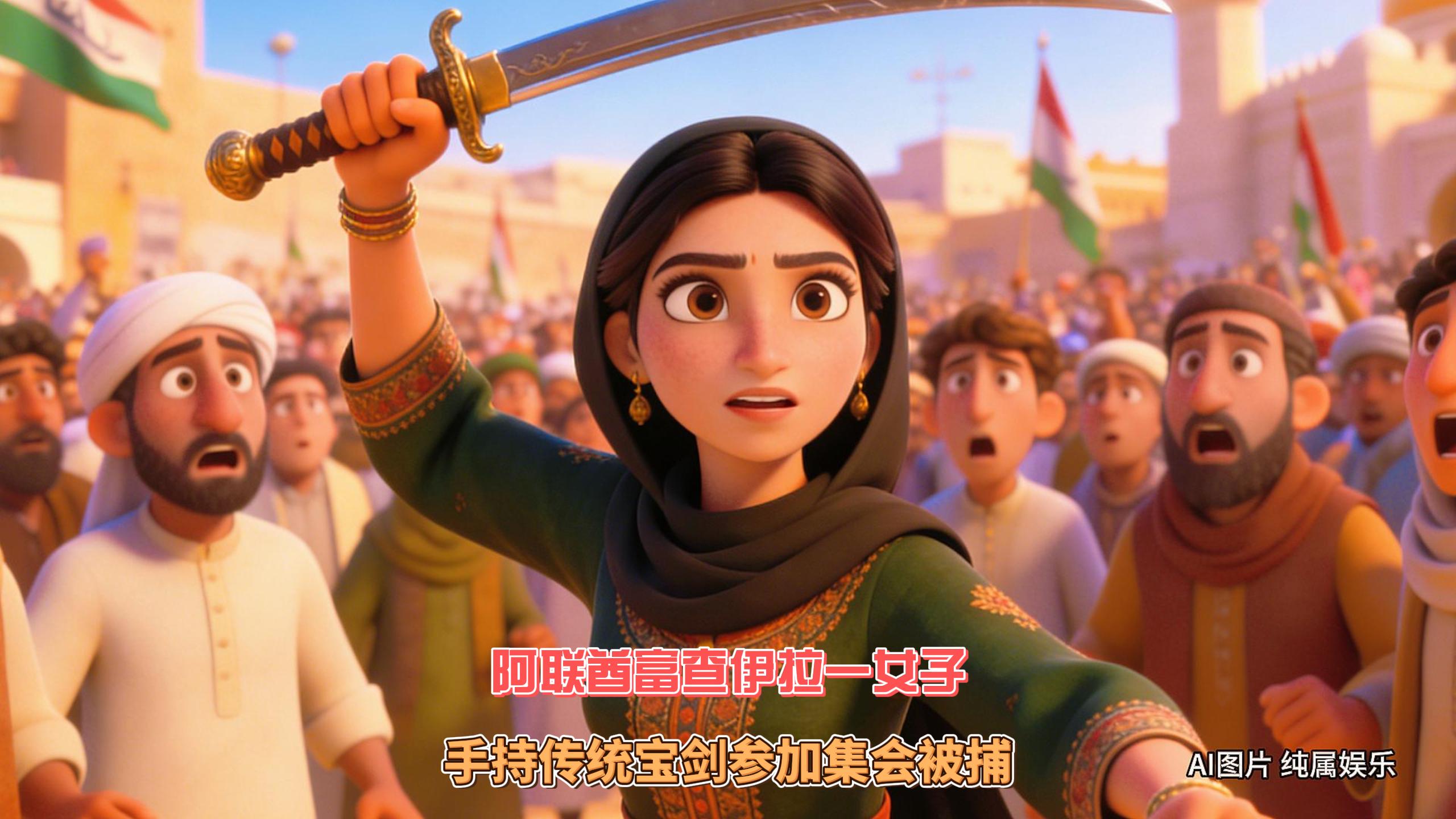 12月7日迪拜趣闻：阿联酋一女子手持传统宝剑参加集会被捕