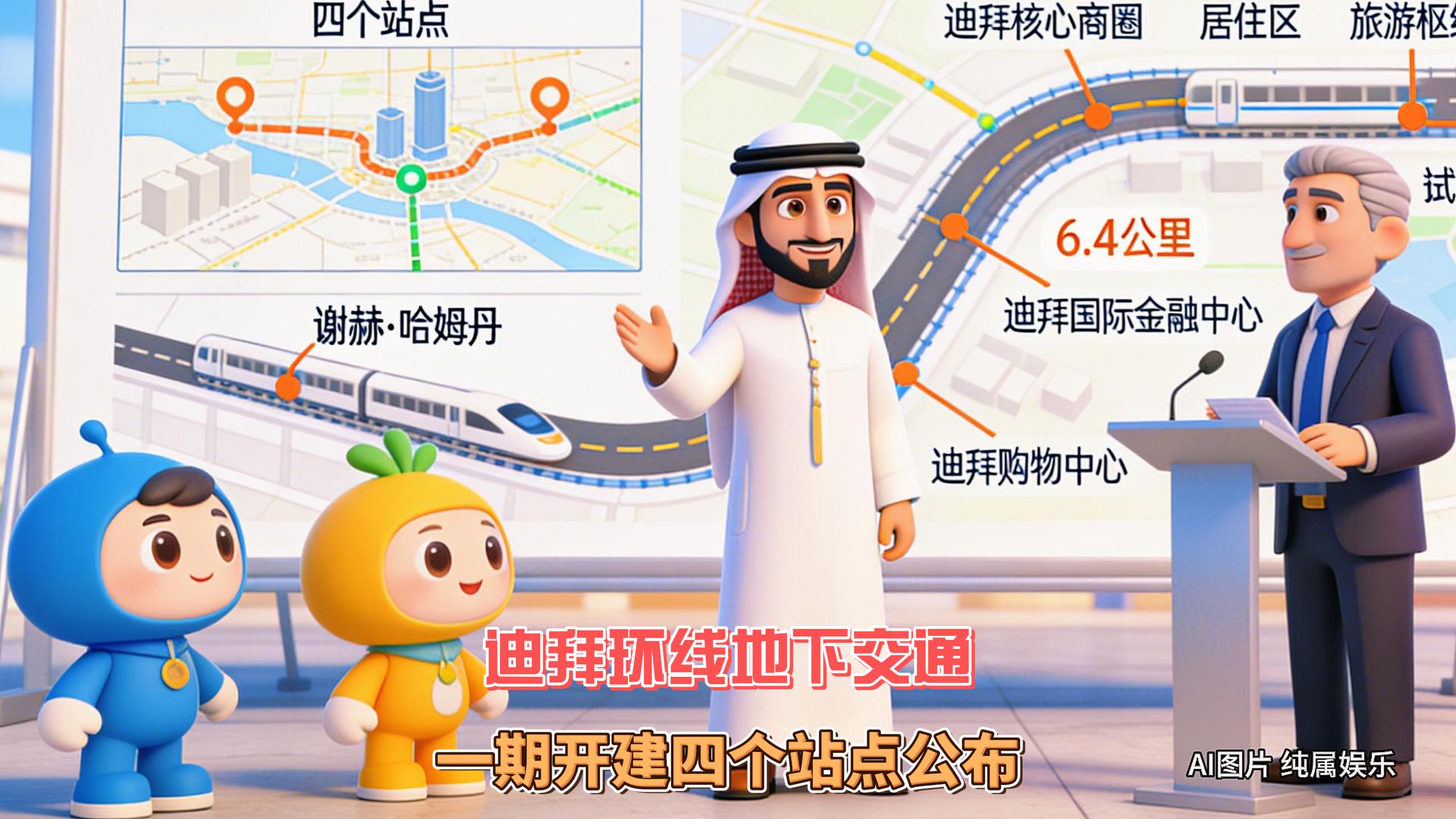 2月4日迪拜趣闻：迪拜环线地下交通项目一期开建四个站点...