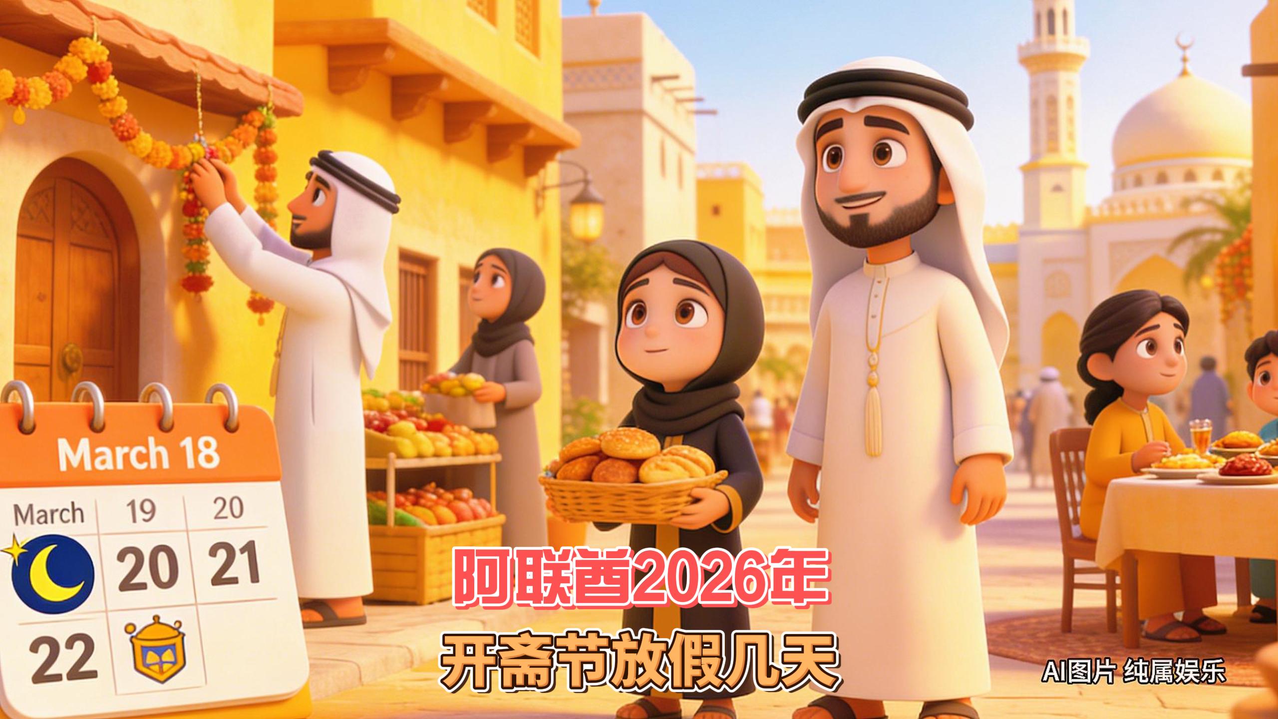 2月20日迪拜趣闻：2026阿联酋开斋节假期出炉