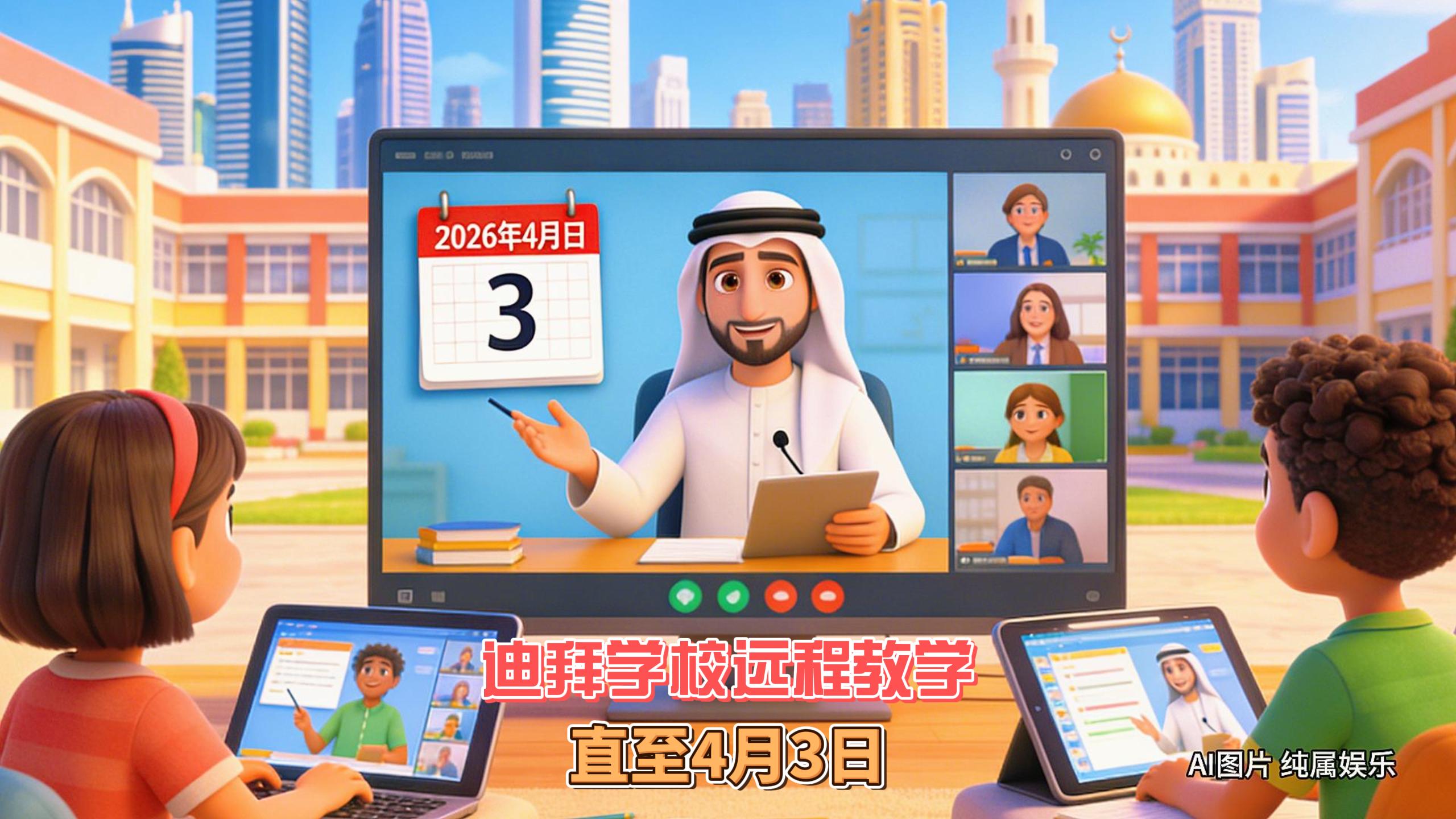 3月27日迪拜趣闻：迪拜所有私立学校远程教学直至4月3日