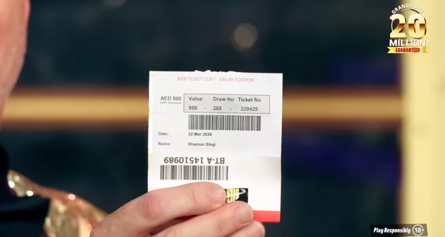 印度小伙前往迪拜探望岳父母！顺便买了张Big Ticket彩票，...