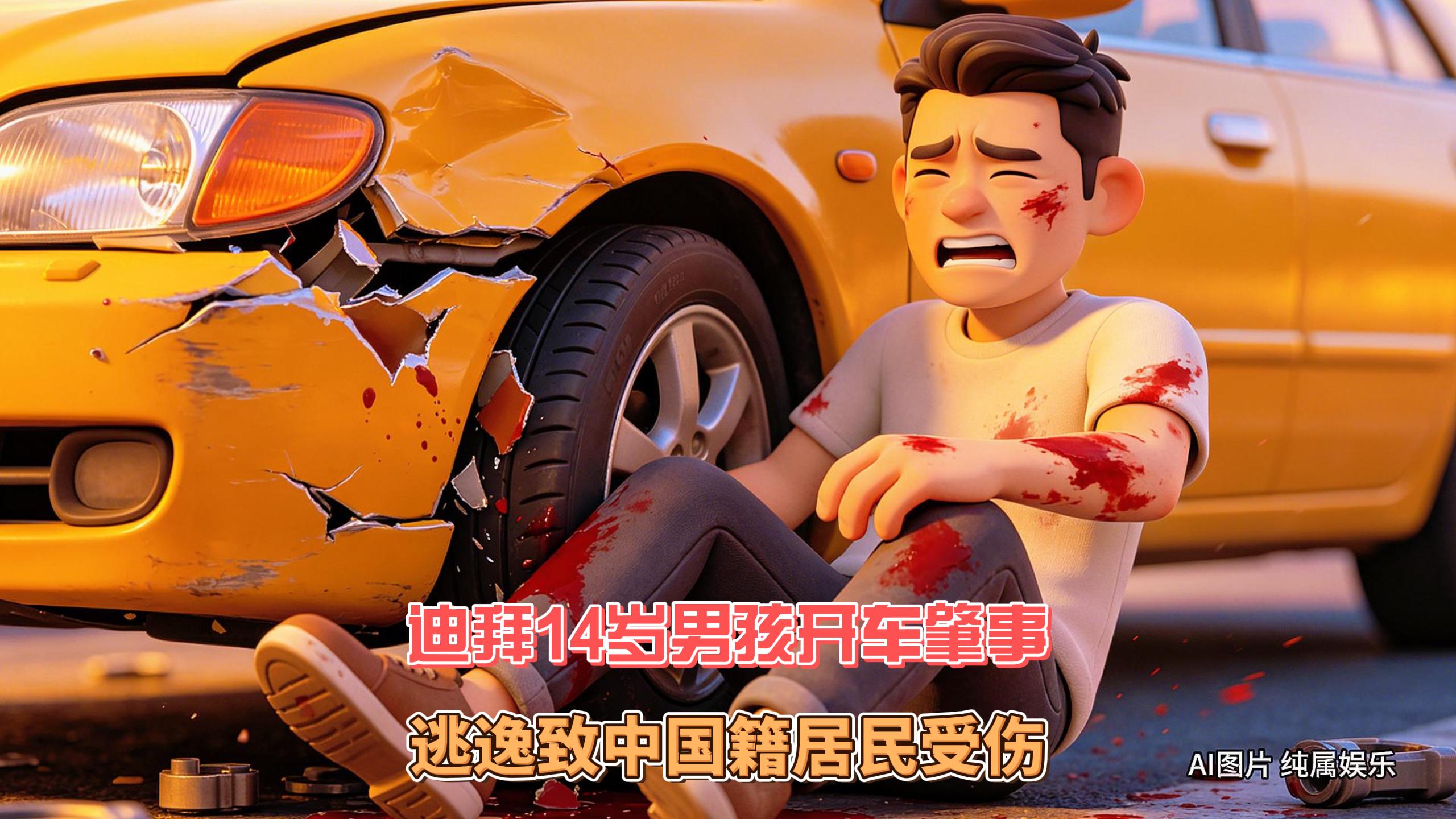 4月19日迪拜趣闻：迪拜14岁男孩开车肇事致中国籍居民受伤！