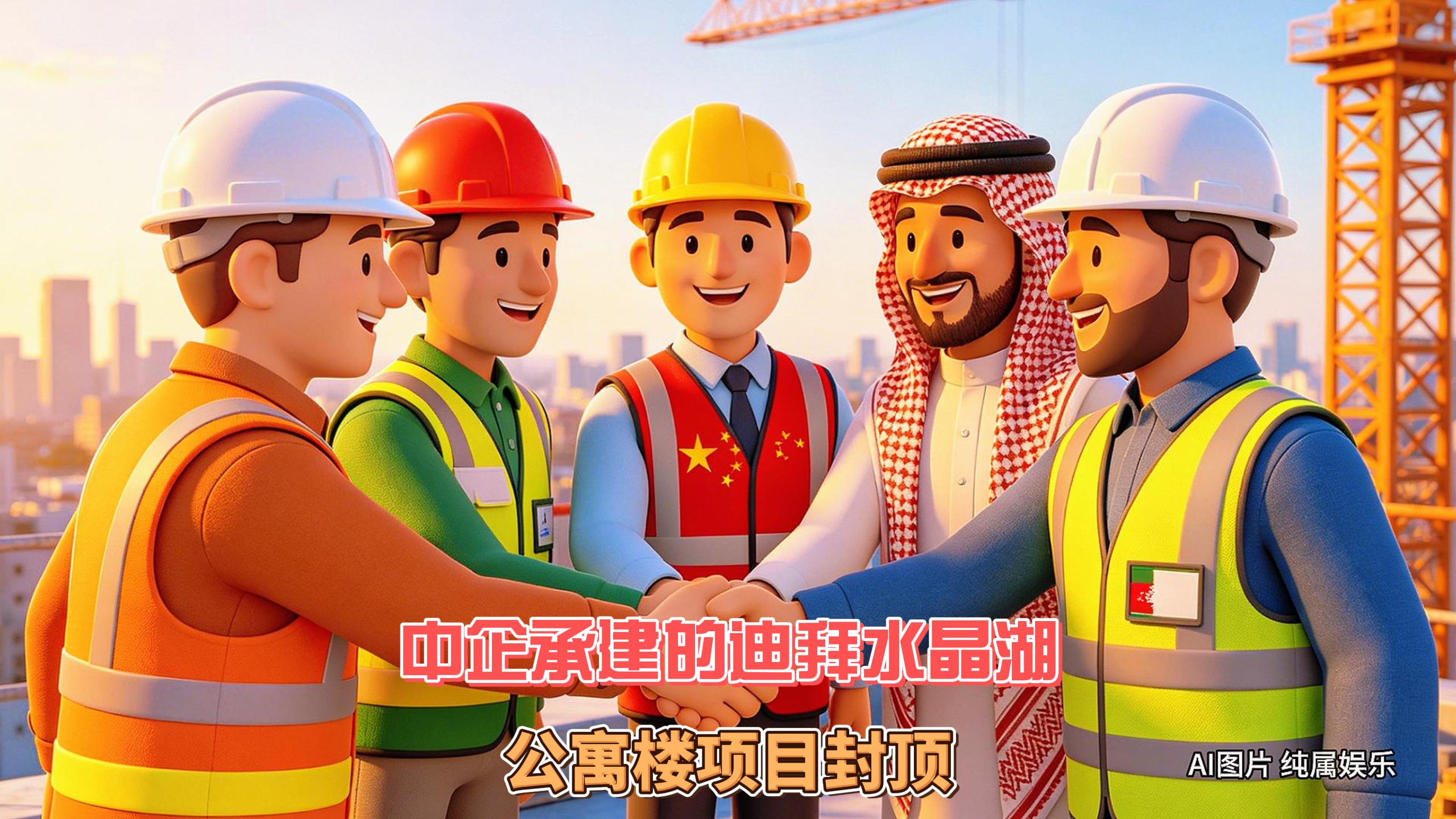 5月28日迪拜趣闻：中企承建的迪拜水晶湖公寓楼项目封顶